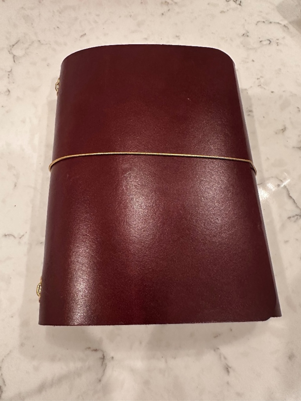 Trifold travelers leather cover